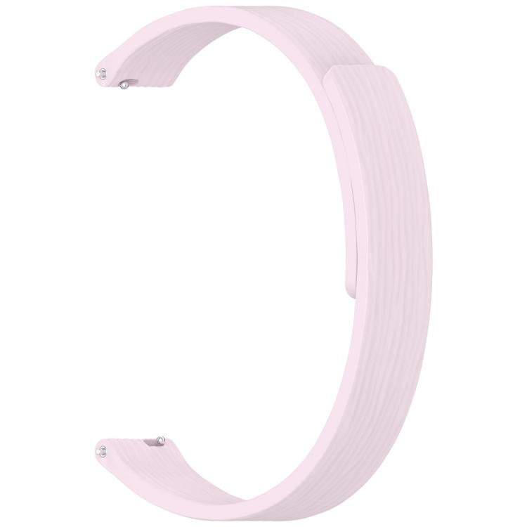 12mm Striped Soft Magnetic Silicone Watch Band(Purple)