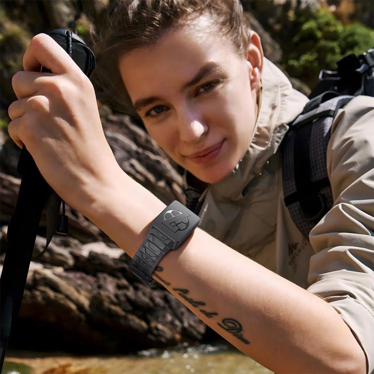 For WHOOP 4.0 Integrated TPU Watch Band(Black)