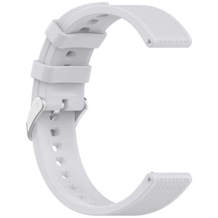 For OnePlus Watch 3 43mm Rhombic Texture Groove Silicone Watch Band(Gray)