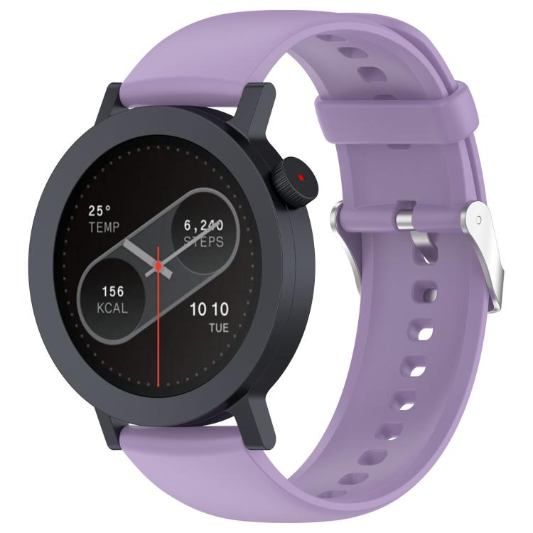 For CMF Watch 3 Pro / CMF Watch Pro2 Solid Color Silicone Watch Band(Light Purple)