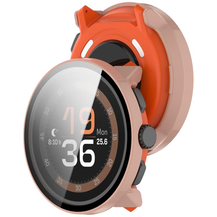 For Suunto Run Tempered Film Integrated PC Watch Protective Cover(Pink) - free shipping - PMC Jewellery - Order now!