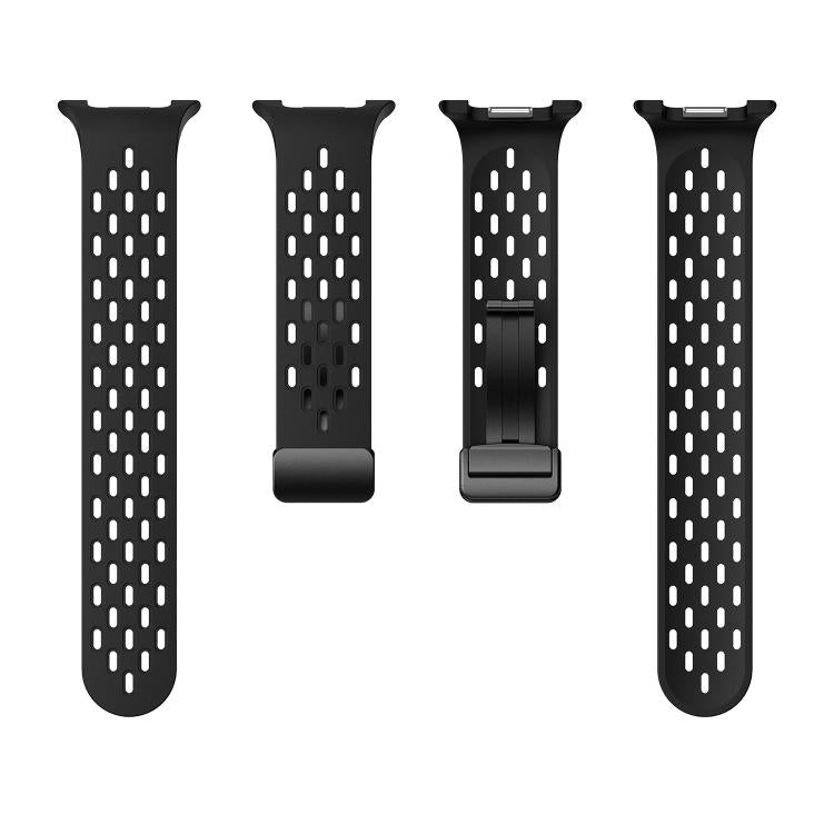 For Samsung Galaxy Watch8 / Watch8 Classic Mesh Magnetic Silicone Watch Band(Black)