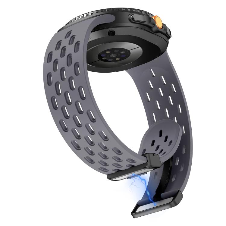 For Samsung Galaxy Watch8 / Watch8 Classic Mesh Magnetic Silicone Watch Band(Space Gray)