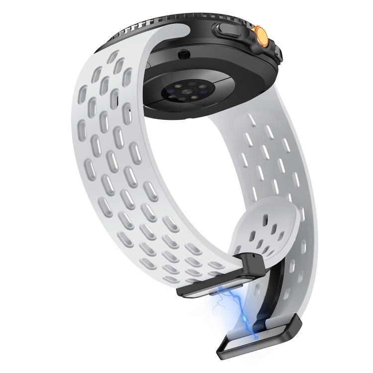 For Samsung Galaxy Watch8 / Watch8 Classic Mesh Magnetic Silicone Watch Band(Gray)