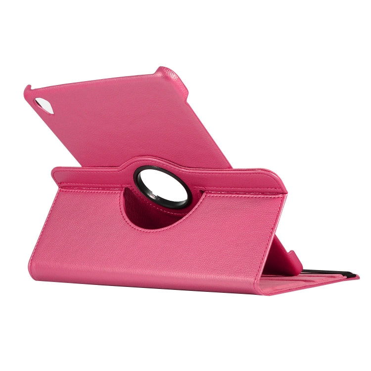 ENKAY 360 Degree Rotation Lichi Texture Leather Case with Holder for HUAWEI MediaPad M6 10.8 2019(Rose) - free shipping - PMC Jewellery - Order now!