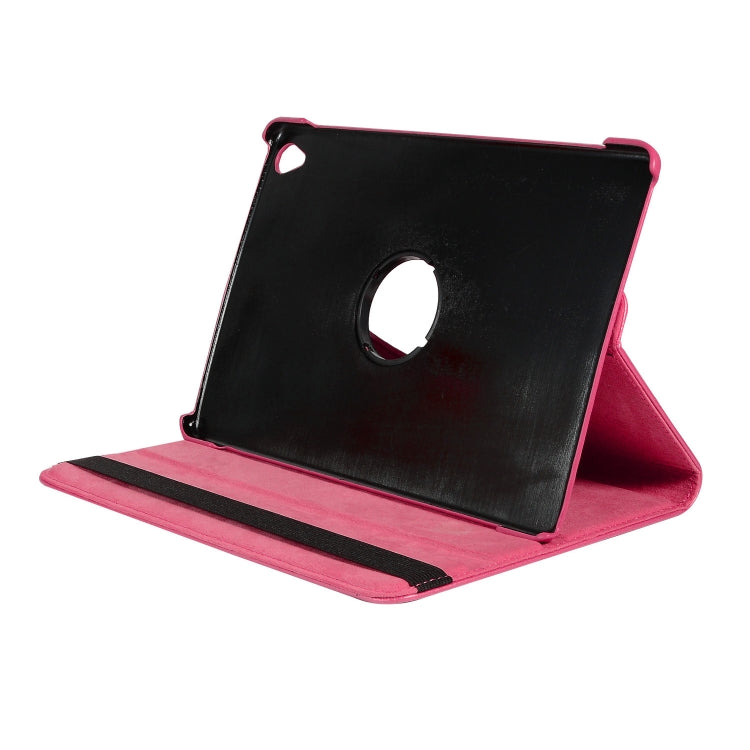 ENKAY 360 Degree Rotation Lichi Texture Leather Case with Holder for HUAWEI MediaPad M6 10.8 2019(Rose) - free shipping - PMC Jewellery - Order now!