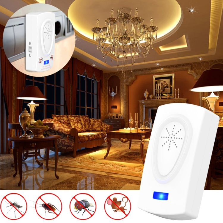 Ultrasound Mouse Cockroach Pest Repeller Device Insect Rats Spiders Mosquito Killer Pest Control Household Pest Rejecter(US Plug) - Repellents by PMC TechLife | Online Shopping South Africa | PMC TechLife