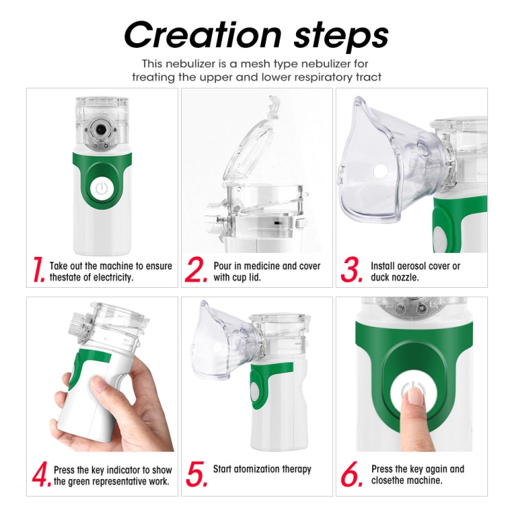 RZ824 Health Care Mesh Nebulizer Handheld Home Children Adult Asthma Inhaler Mini Care Inhale Ultrasonic Nebulizer