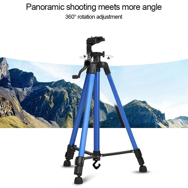 Portable Phone Live Selfie 3366 Tripod Stand DV SLR Camera Self-timer Full Light Bracket(Gold)