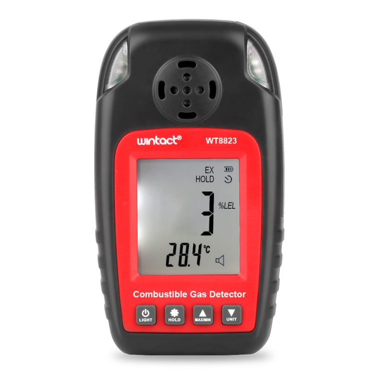 Wintact WT8823 Combustible Gas Alarm Detector Gas Leakage Flammable Natural Digital LCD Display Gas Leak Detector Monitor Gas Analyzer