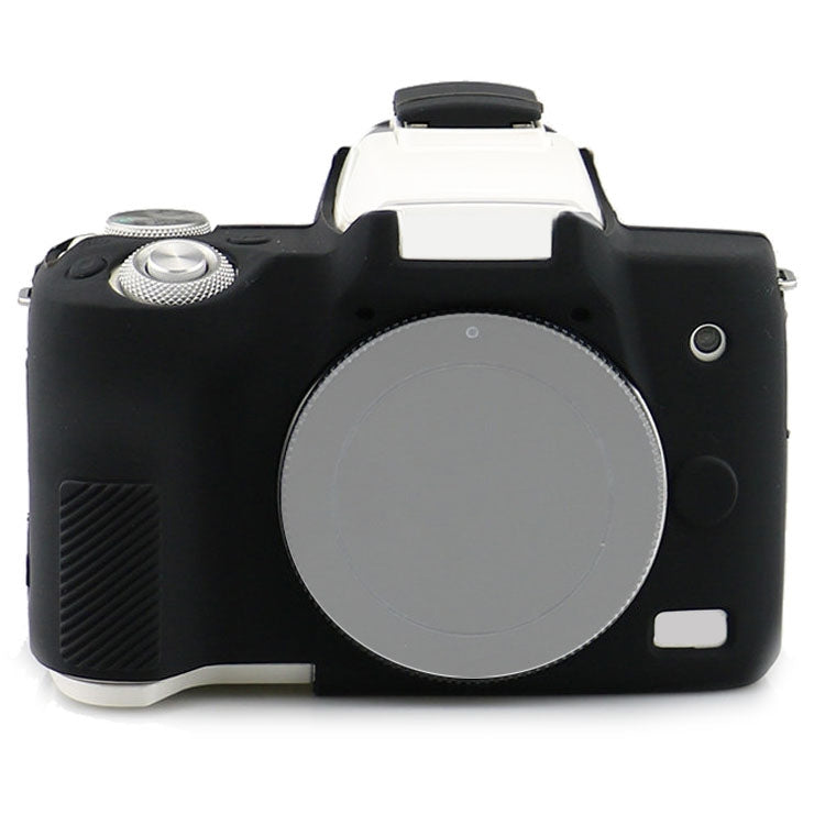 Richwell Silicone Armor Skin Case Body Cover Protector for Canon EOS M50 Body Digital Camera(Black)