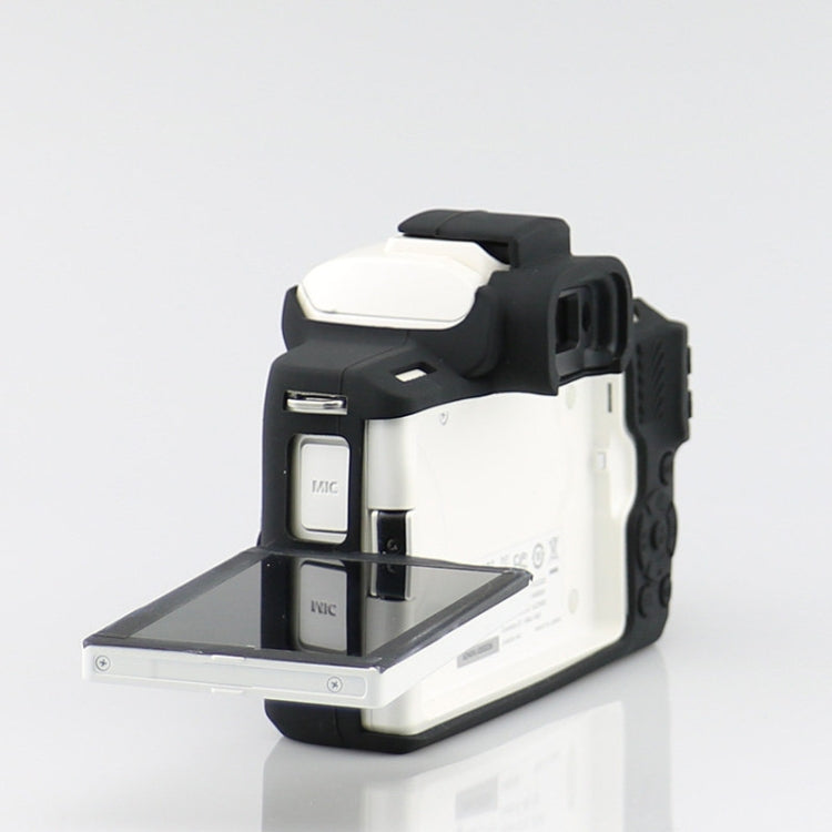 Richwell Silicone Armor Skin Case Body Cover Protector for Canon EOS M50 Body Digital Camera(White)
