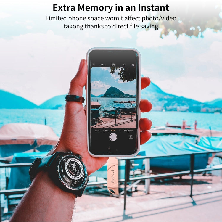 Richwell DXZ64 USB Flash Disk 64G 3 in 1 Micro USB + 8 Pin + USB 3.0 Compatible IPhone & IOS(Black) - free shipping - PMC Jewellery - Order now!