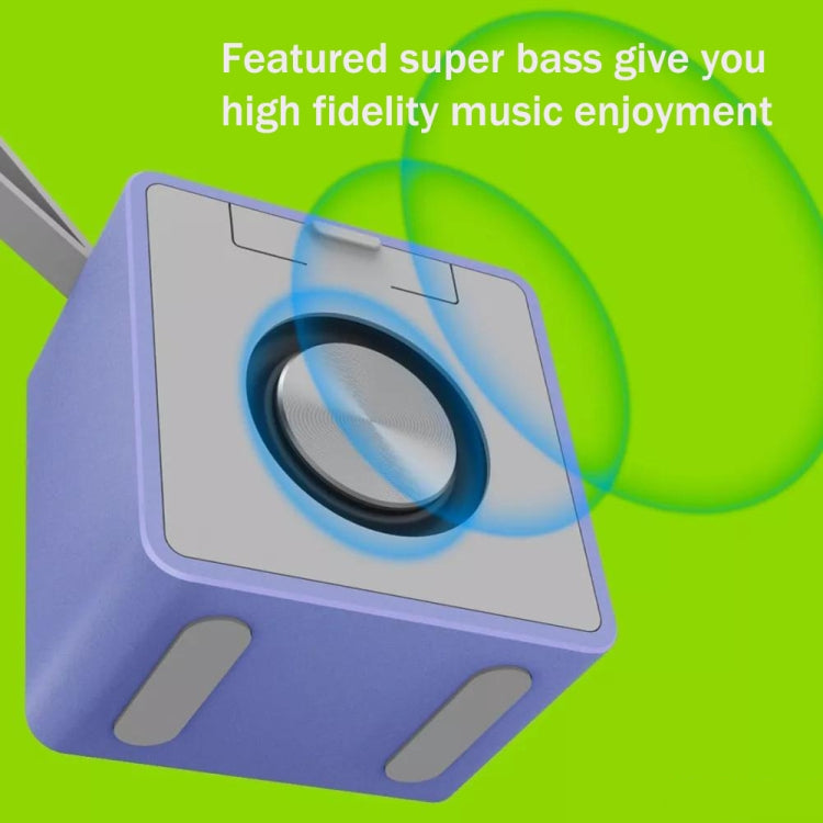EWA A105 High Hidelity Bluetooth Speaker, Small Size High Power Bass, TWS Bluetooth Technology Support TF(Blue)