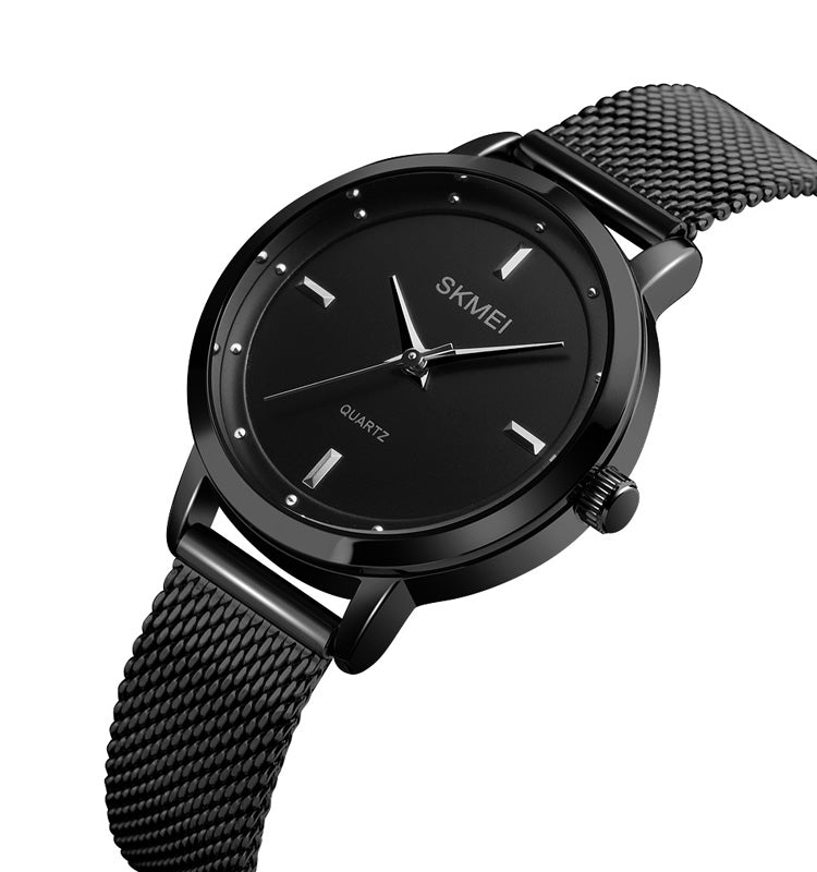 SKMEI 1528 Simple Fashion Lady Watch Casual Netting Scale(Black) - free shipping - PMC Jewellery - Order now!