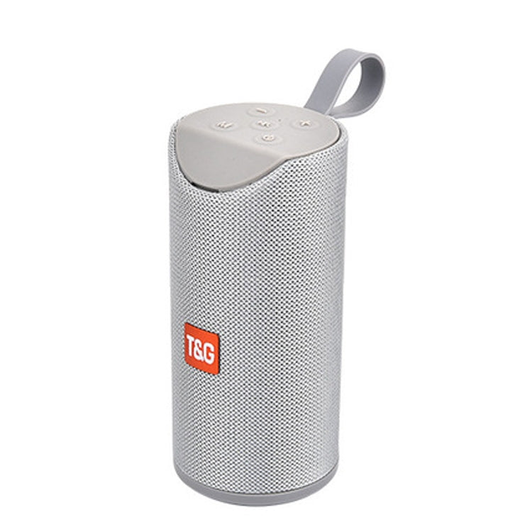 T&G TG113 Portable Bluetooth Speakers Water-resistant Stereo Outdoor Loudspeaker MP3 Bass Sound Box with FM Radio(Gray)
