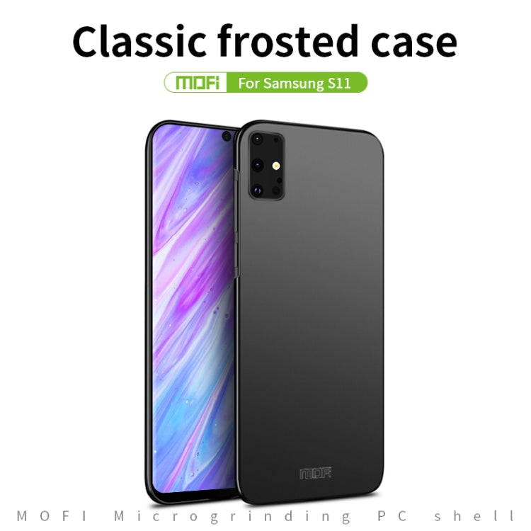 For Galaxy S20+ MOFI Frosted PC Ultra-thin Hard Case(Rose gold)