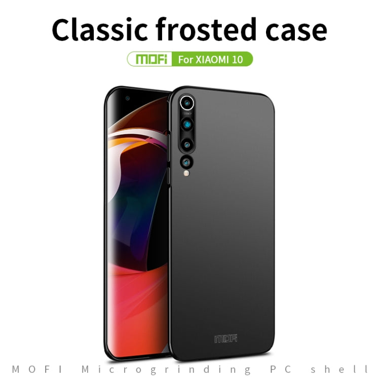 For Xiaomi Mi 10 MOFI Frosted PC Ultra-thin Hard Case(Black)
