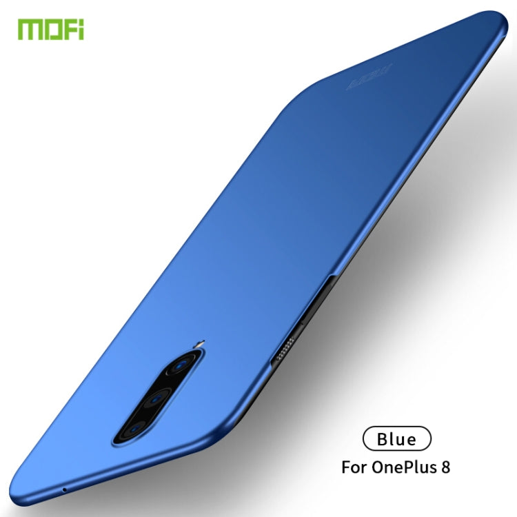 For OnePlus 8 MOFI Frosted PC Ultra-thin Hard Case(Blue) - OnePlus Cases by MOFI | Online Shopping South Africa | PMC Jewellery | Buy Now Pay Later Mobicred