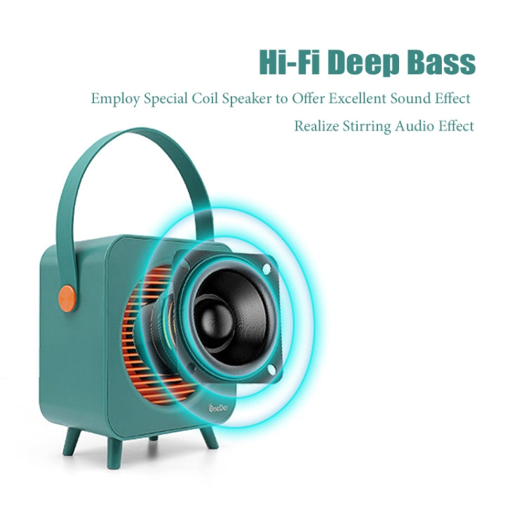 Oneder V9 Fabric Portable Wireless Bluetooth Speaker Portable Card Subwoofer Creative Gift Mini Speaker(Orange)