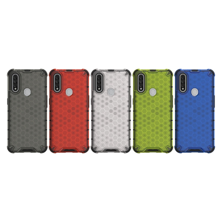 For OPPO A8/A31 Shockproof Honeycomb PC + TPU Case(Blue) - OPPO Cases by PMC TechLife | Online Shopping South Africa | PMC TechLife | Buy Now Pay Later Mobicred