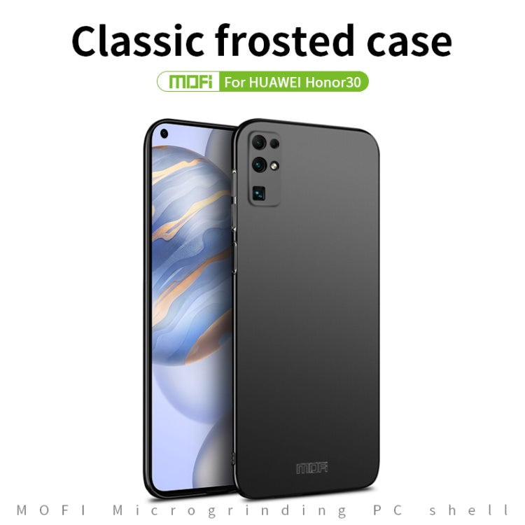 For Huawei Honor 30 MOFI Frosted PC Ultra-thin Hard Case(Rose gold)