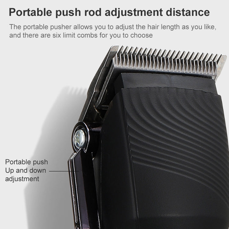 VGR V-280 10W USB Metal Electric Hair Clipper with LED Digital Display (Gold)