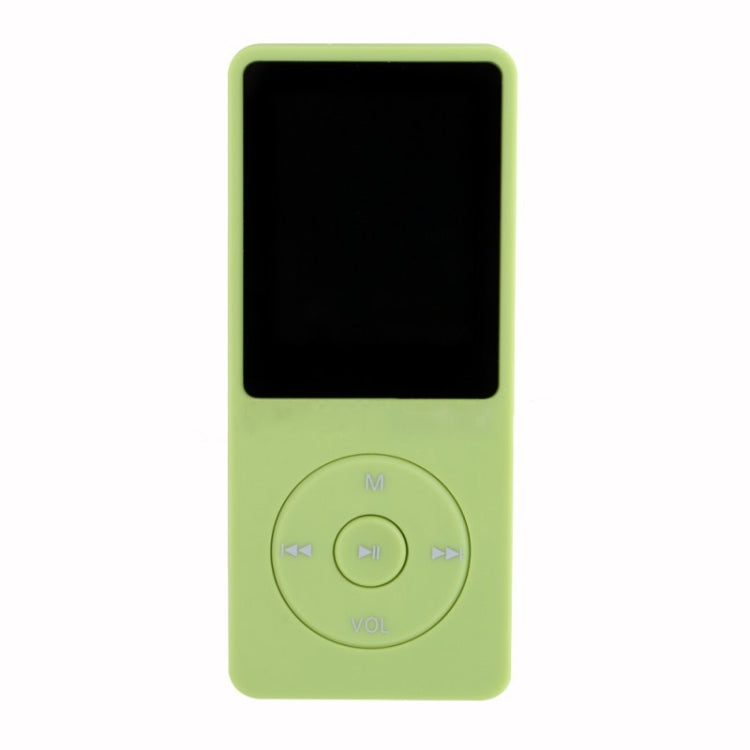 Fashion Portable LCD Screen FM Radio Video Games Movie MP3 MP4 Player Mini Walkman, Memory Capacity:4GB(Green)