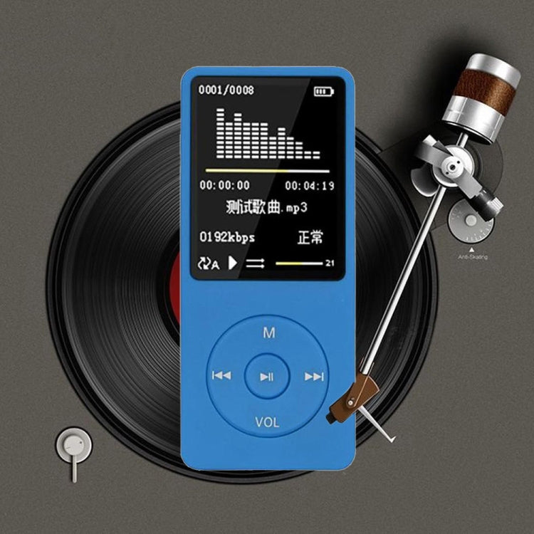 Fashion Portable LCD Screen FM Radio Video Games Movie MP3 MP4 Player Mini Walkman, Memory Capacity:4GB(Green)