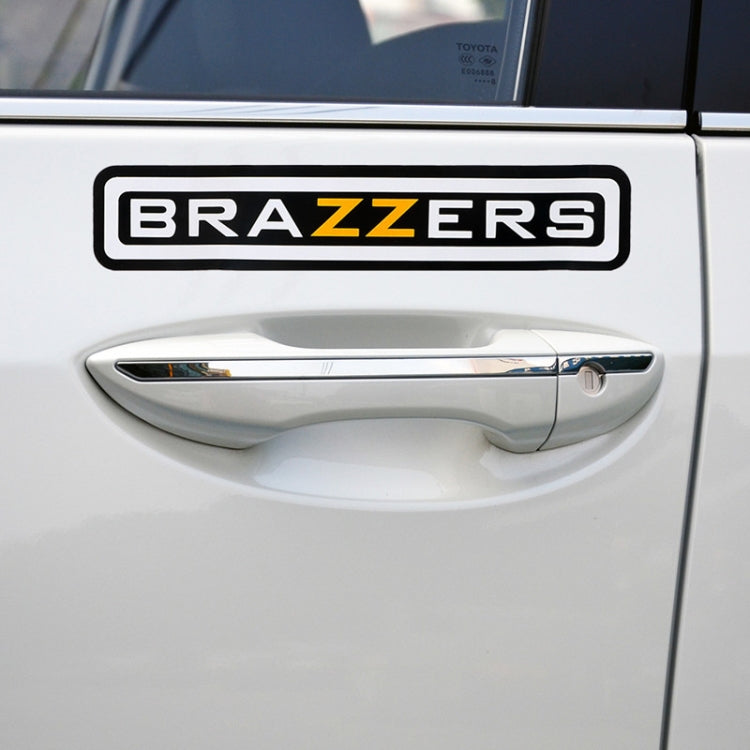 10 PCS BRAZZERS Car Sticker Auto Decals foe Car Styling, Size: 4.9x22.5cm