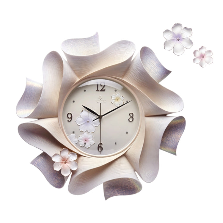 Creative Wall Clock Pure Hand-painted Wall Clock(Gold)
