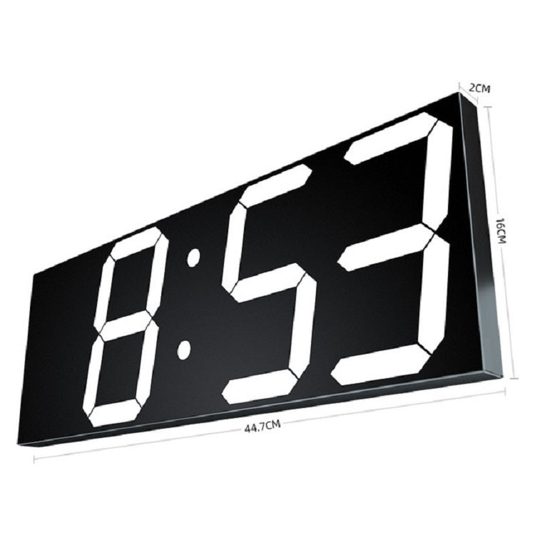 Wall Sticker LED Wall Clock Decorative Clock Creative Acrylic Mirror Clock US Plug, Style:Remote Version Sealed Box(Gold Font)