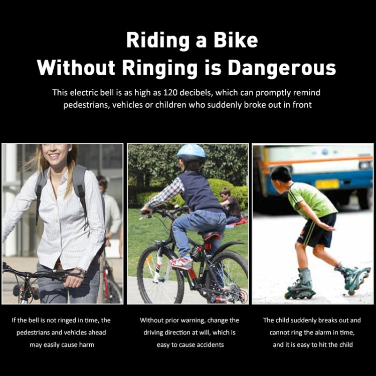 120 dB Bicycle Bell Mountain Bike Electric Horn(Red) - Bicycle Bells by PMC TechLife | Online Shopping South Africa | PMC TechLife | Buy Now Pay Later Mobicred