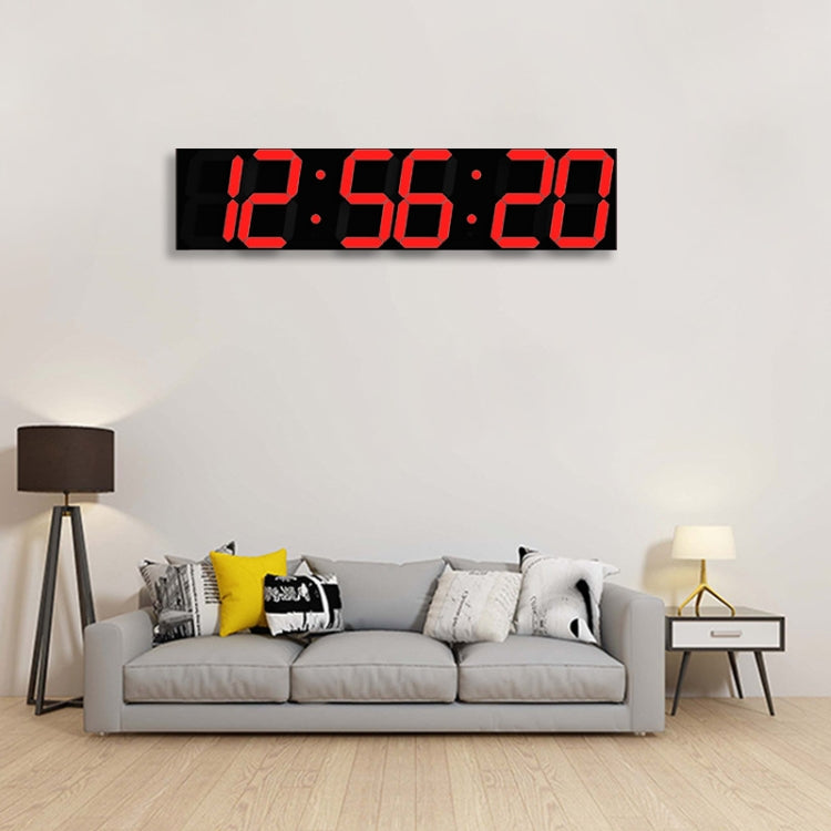 Multifunctional LED Wall Clock Creative Digital Clock, Style:Sealed Box Remote Control(Red Font) - free shipping - PMC Jewellery - Order now!