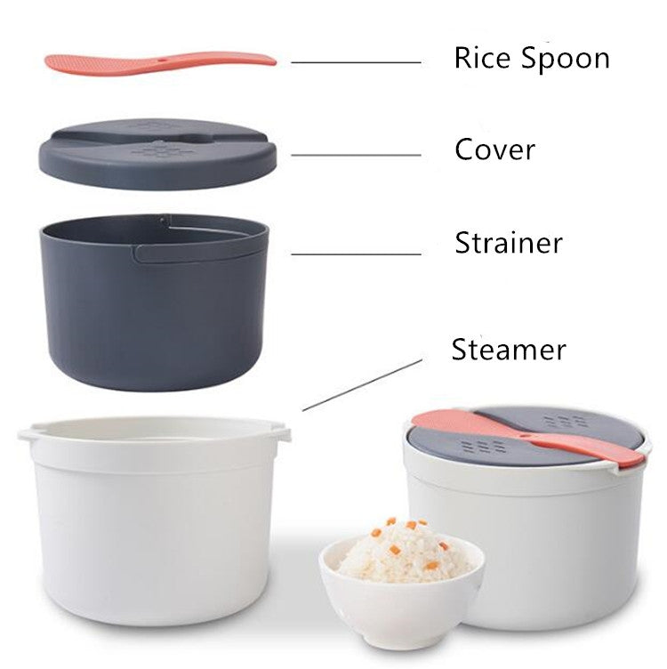 Kitchenware Microwave Oven Utensils Rrice Cooker Heating Steamer Pot Steamed Rice Box(Forest Green) - Cooking Tools by PMC Jewellery | Online Shopping South Africa | PMC Jewellery | Buy Now Pay Later Mobicred