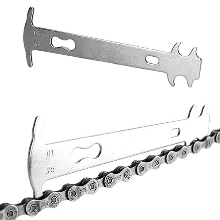 2pcs icycle Chain Test Caliper Mountain Bike Chain Wear Replacement Detection Rail Tool - Maintenance tools by PMC Jewellery | Online Shopping South Africa | PMC Jewellery | Buy Now Pay Later Mobicred
