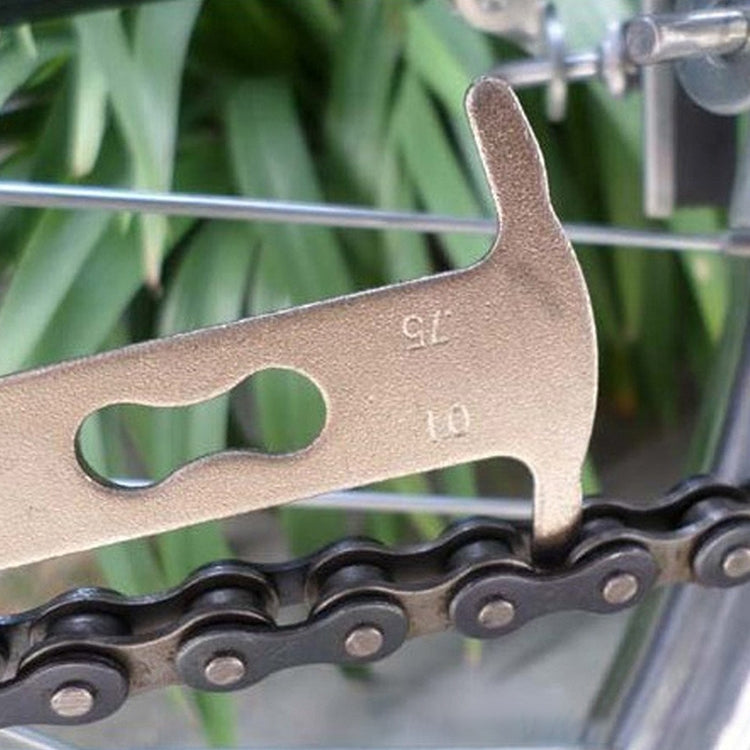 2pcs icycle Chain Test Caliper Mountain Bike Chain Wear Replacement Detection Rail Tool