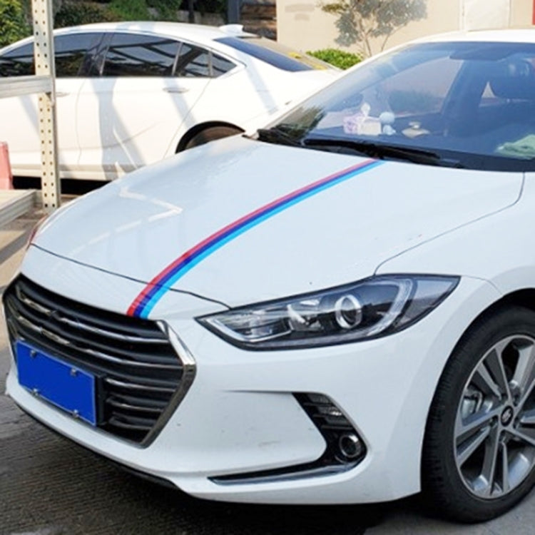 Flag Striped Car Hood Vinyl Sticker Body Decal(Tricolor) - Decorative Sticker by PMC TechLife | Online Shopping South Africa | PMC TechLife | Buy Now Pay Later Mobicred