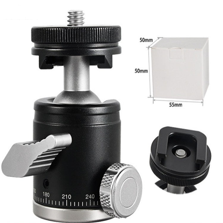 BEXIN K-19 Multifunctional Aluminum Alloy Cold Shoe Ball Head Tripod Mount - free shipping - PMC TechLife - Order now!