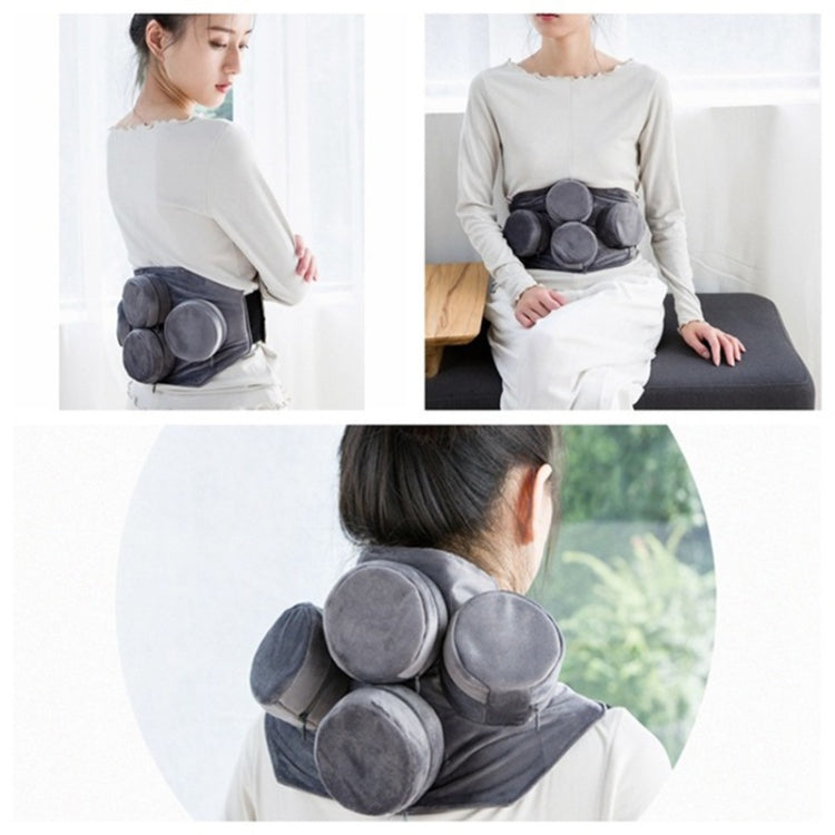 Moxibustion Clothing Thickened Smokeless Neck and Shoulder Insulation Clothing Moxibustion Flocking Cloth Cover, Style:2 United Gray - free shipping - PMC TechLife - Order now!