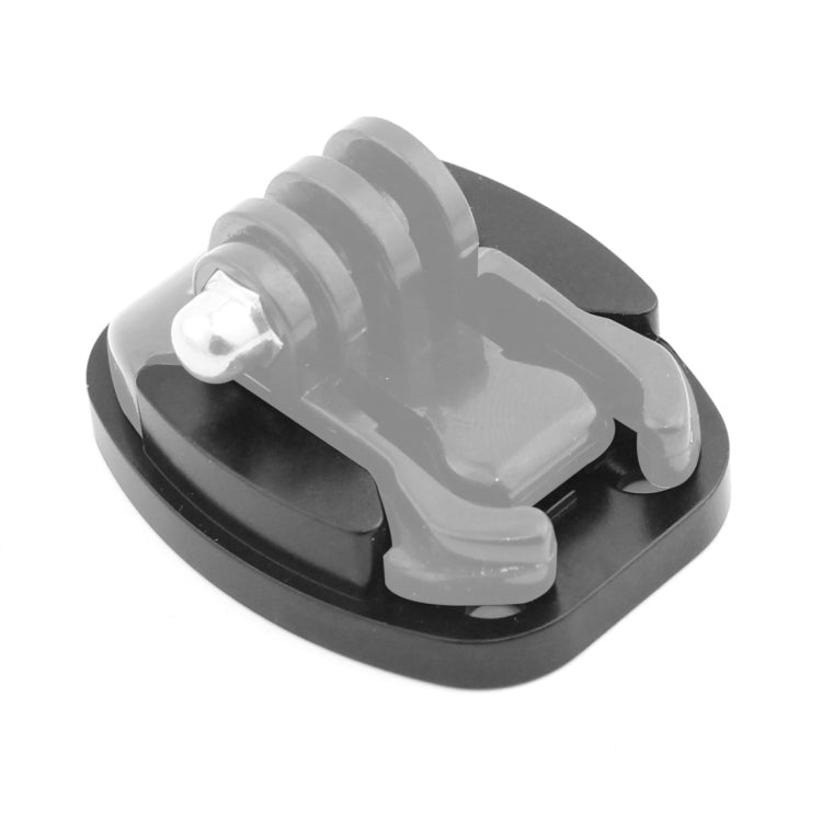 4 Holes Aluminum Quick Release Tripod Mount Base For Sports Camera, Color: Black