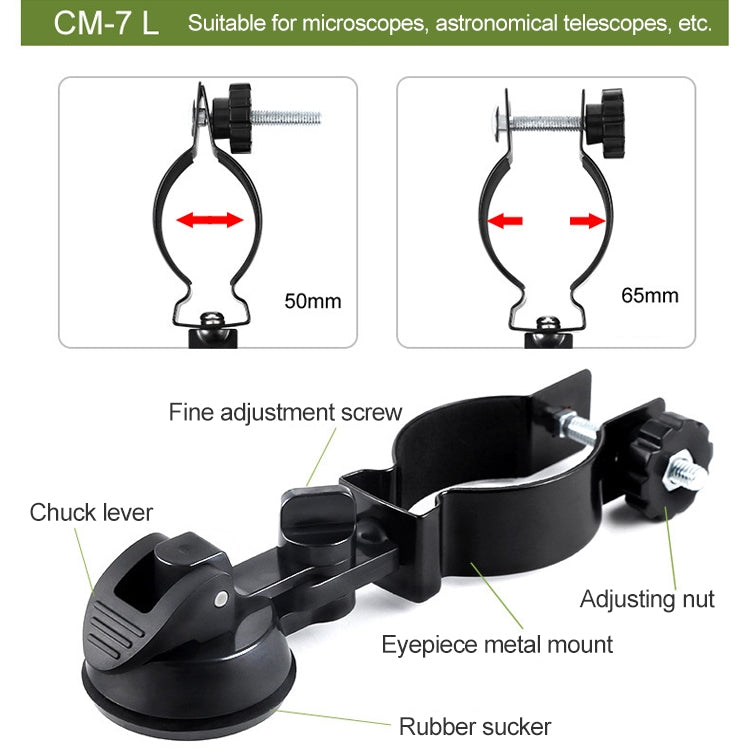 Eyeskey Universal Mobile Phone Photograph Holder Clip Microscope Astronomical Telescope Clip(CM-7 L)