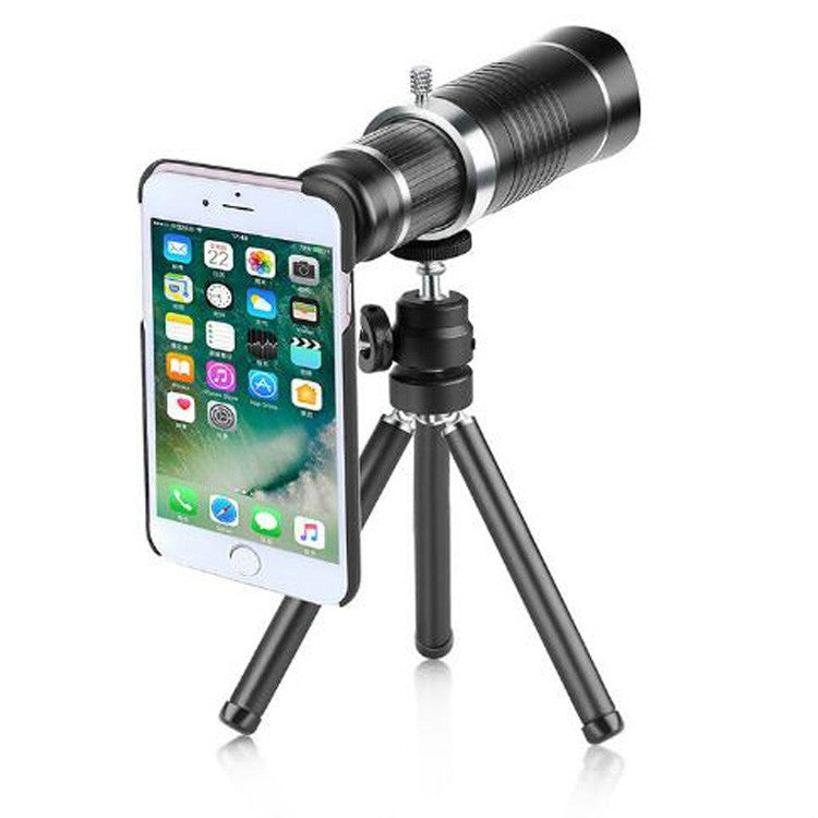 Universal 20 Times Mobile Phone Telephoto Lens Monocular Live Broadcast HD 4K No Vignetting Lens - free shipping - PMC TechLife - Order now!