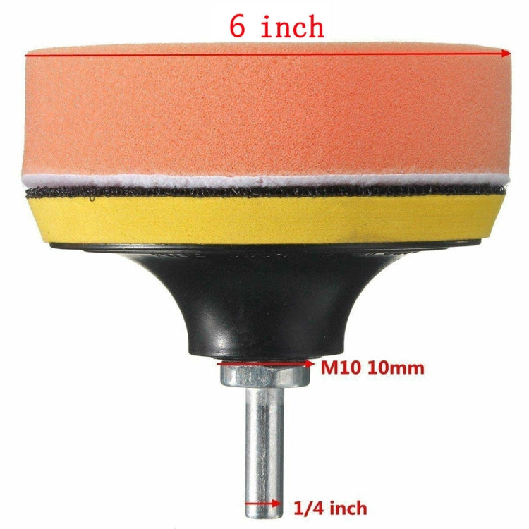 7 in 1 Buffing Pad Set Thread Auto Car Polishing Pad Kit for Car Polisher, Size:6 inch - Polishing Machine & Accessories by PMC TechLife | Online Shopping South Africa | PMC TechLife