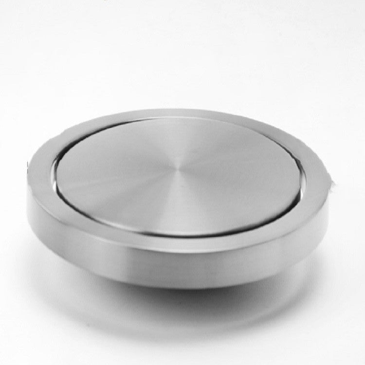 Embedded Type Stainless Steel Swing Cover Flip Kitchen Countertop Trash Can Lid Cap, Size:Round Drawing 20cm Diameter(Silver)