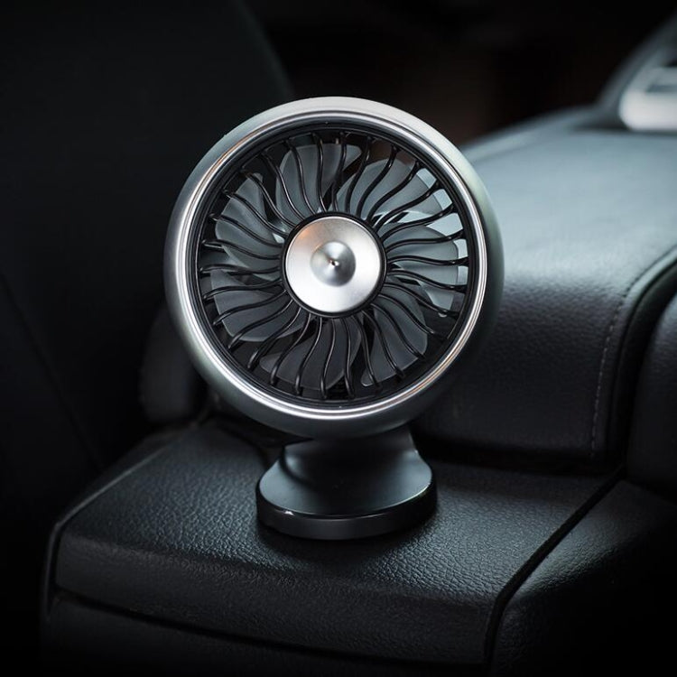 Automobile Multi-function Electric Fan Car Air Outlet USB Interface Mini Fan(Black) - Heating & Fans by PMC Jewellery | Online Shopping South Africa | PMC Jewellery | Buy Now Pay Later Mobicred