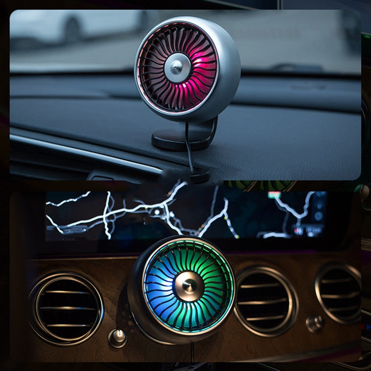 Automobile Multi-function Electric Fan Car Air Outlet USB Interface Mini Fan(Black) - Heating & Fans by PMC Jewellery | Online Shopping South Africa | PMC Jewellery | Buy Now Pay Later Mobicred