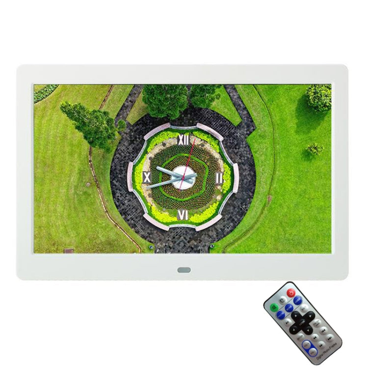 DPF-106 10.1 inch Digital Photo Frame LED Video Advertising Machine, Plug:UK Plug(White)