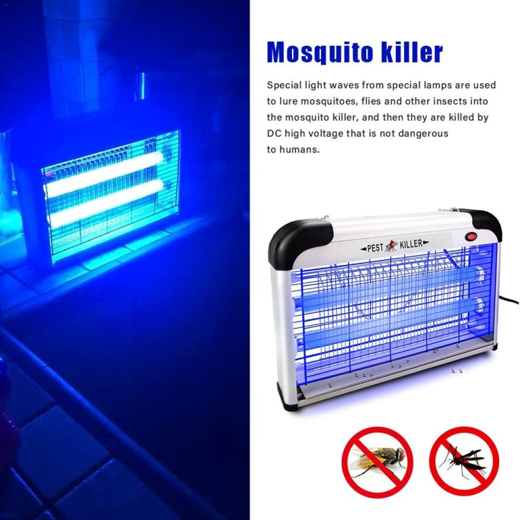 Fluorescent Lamp Household Electric Shock Mosquito Killer UV High Pressure Mosquito Killer(EU Plug)