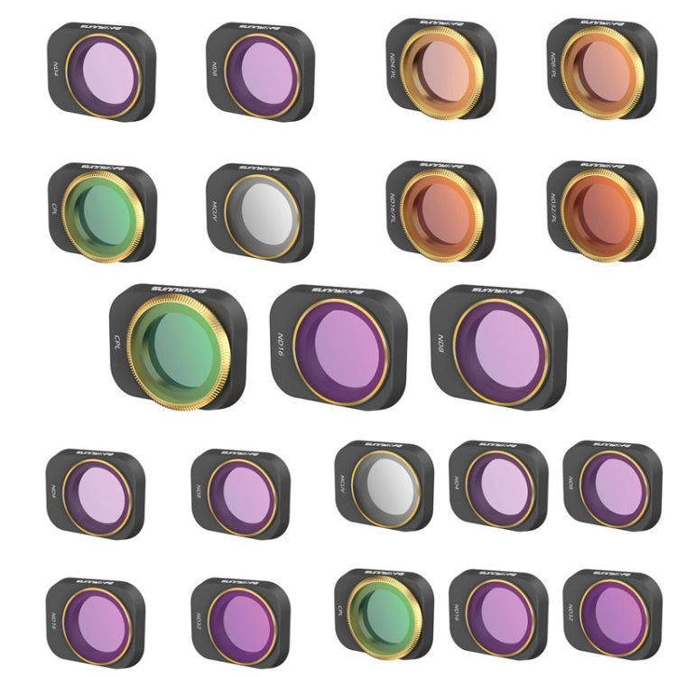 6 PCS / Set MCUV+CPL+ND4+ND8+ND16+ND32 Sunnylife MM3-FI411 For Mini 3 Pro Adjustable Filter